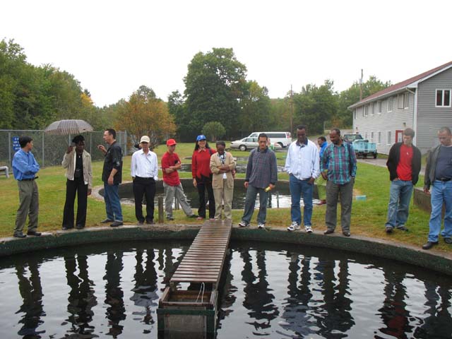Coady participants visit Fraser's Mills Fish Hatchery